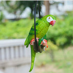 Iron Ring Parrot Pendant Garden Decoration