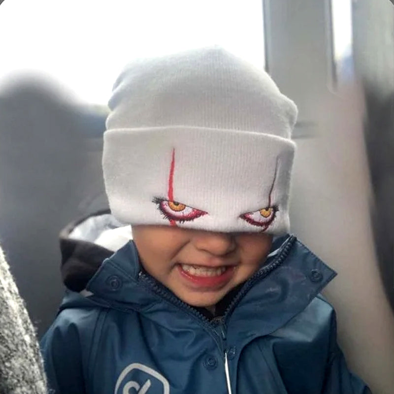 Scar Eyes Horror Clown Eyes Knit Hat