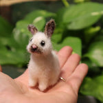 （5-7 days pre-sale）Needle felted baby bunny easter decor handmade material package