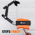 Saker® Contour Gauge Profile Tool With Opening Locator