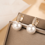 Emerald Pearl Ear Cuffs