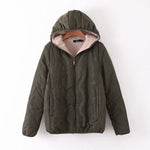 Lightweight Lamb Fleece Wavy Pattern Thermal Padded Coat(FREE SHIPPING)