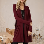 Women's Long-sleeved Mid-length Cardigan Jacket