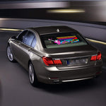 Sound activated LED lights for car rear window