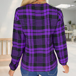 Women's V-Neck Check T-Shirt
