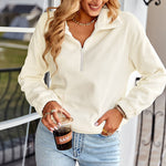 Elastic Waist Casual Sweatshirt