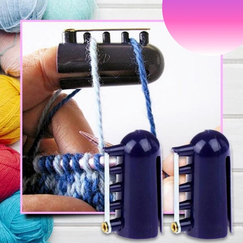 QuickStitch Knitting Thimble Yarn Guide