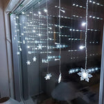 Curtain Snowflake LED String Lights