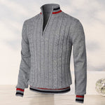 Color Block Turtleneck With Zip Closure