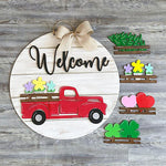 Interchangeable Vintage Truck Welcome Sign