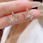 Five-pointed Star Rotatable Earrings