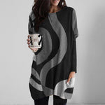 Contrast Geometric Pattern Sweater