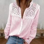 Women's Lace Stitching Shirt