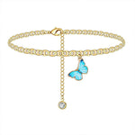 Butterfly Pendant Necklace Bracelet Anklet