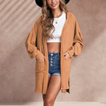 Pocket Hooded Cardigan Jacket
