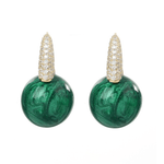 Emerald Pearl Ear Cuffs