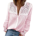 Women's Lace Stitching Shirt