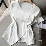 Irregular Slit T-shirt