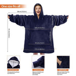 Cozy Hoodie Blanket Oversized Blanket Sweatshirt For Adults & Children