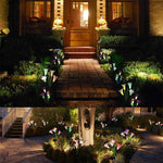 Solar Powered LED Flower Stake Set