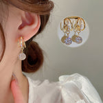 Fashion Diamond Crown Earrings
