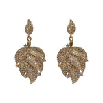 Diamond Leaf Earrings