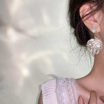 Diamond Leaf Earrings