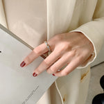 Cross Moissanite Ring