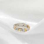 Cross Moissanite Ring