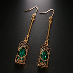 Emerald Green Crystal Earrings
