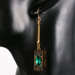 Emerald Green Crystal Earrings