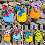 Hand-Painted Wrought Iron Vase
