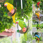 Iron Ring Parrot Pendant Garden Decoration