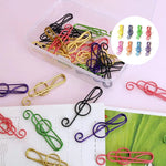 🎶Music Multicoloured Metal Paper Clips