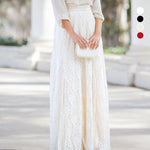 Slim High Waist Lace Skirt