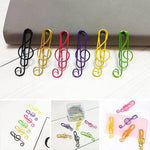 🎶Music Multicoloured Metal Paper Clips