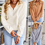Elastic Waist Casual Sweatshirt