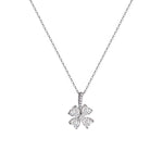 Lucky Leaf Zircon Necklace