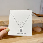 Lucky Leaf Zircon Necklace