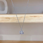 Lucky Leaf Zircon Necklace