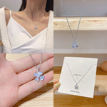 Lucky Leaf Zircon Necklace