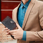 Men's Large Capacity Bifold Short Wallet