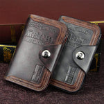 Men's Large Capacity Bifold Short Wallet