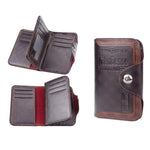 Men's Large Capacity Bifold Short Wallet