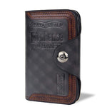 Men's Large Capacity Bifold Short Wallet