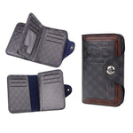 Men's Large Capacity Bifold Short Wallet