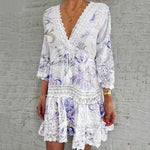 New Soft Deep V Neck Dress