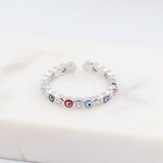 Evil Eye Zircon Rings
