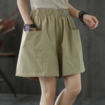 Simple Linen Cotton Shorts