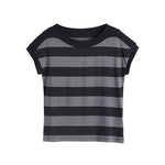 Striped Slimming Short Sleeve